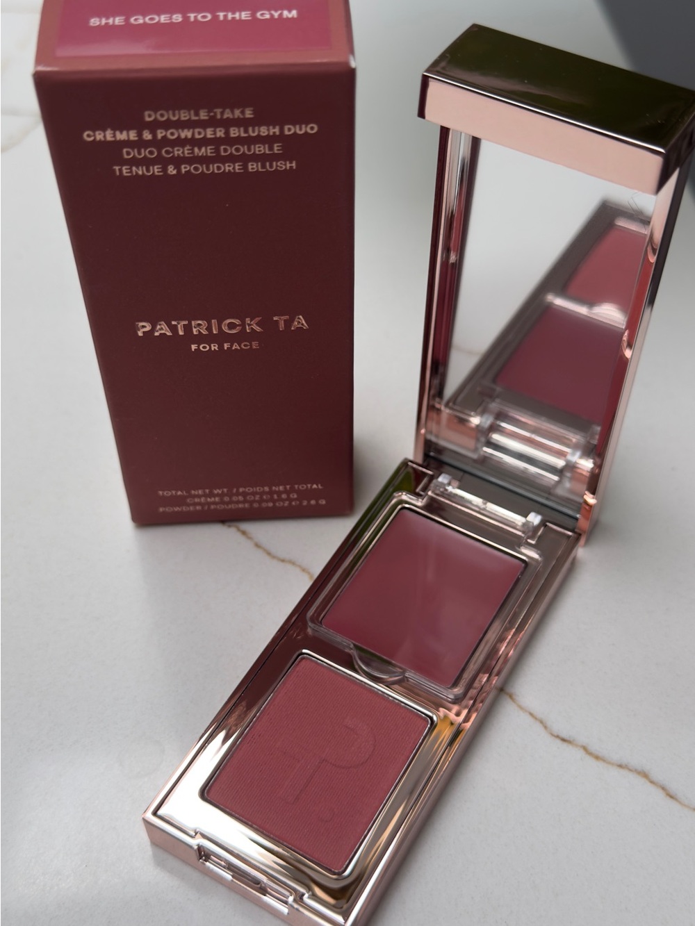 PATRICK TA Mini Major Headlines Double-Take Blush Duo - She Goes to the Gym